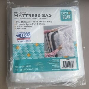 Pen + Gear‎ Mattress Bag Universal Fits Twin to King 78"x14"x100" Plastic, NEW